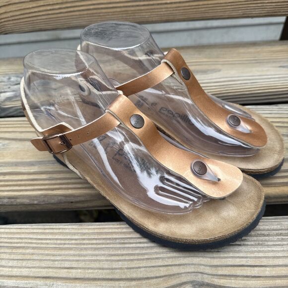Birkenstock Papillo Copper Wedge Sandals - Picture 1 of 8